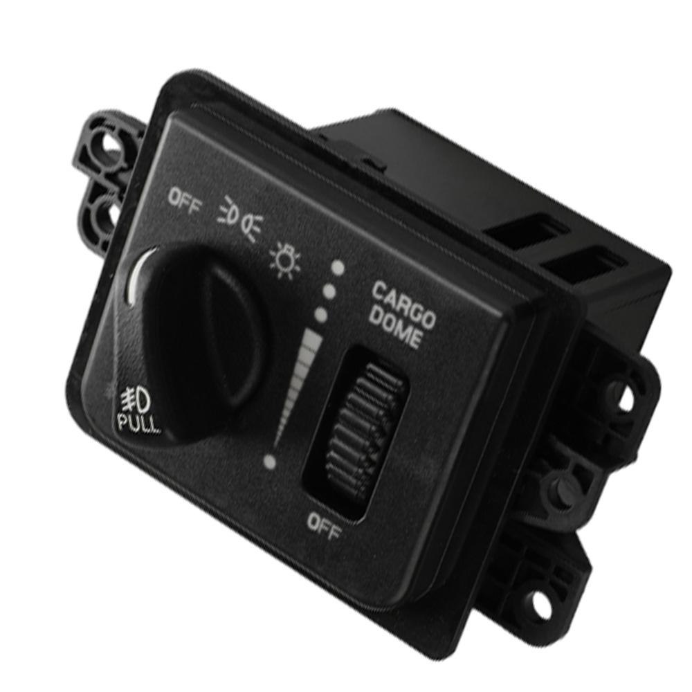 Black 56045537AB Headlight Fog Light Control Switch for Dodge Ram 1500/2500/3500 Pickup 2002-2005 Headlight Control Switch