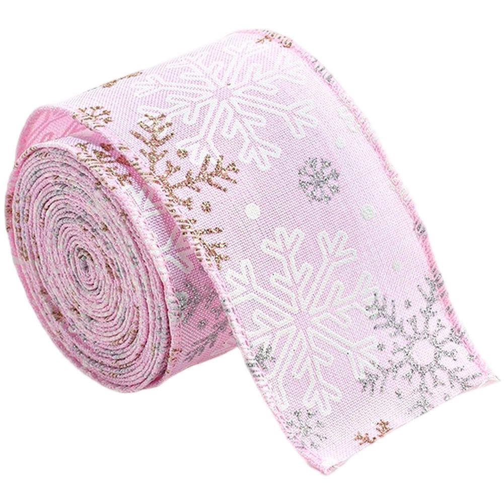 

Легко использовать Рождественская лента Декоративный бант Украшение елки Праздничная атмосфера розовый