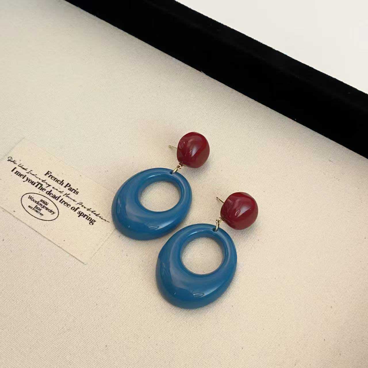 

Ретро карамельні вітерні сережки, прості довгі геометричні сережки-підвіски, жіночі святкові подорожі, ювелірні вироби, подарунок як показано кольору