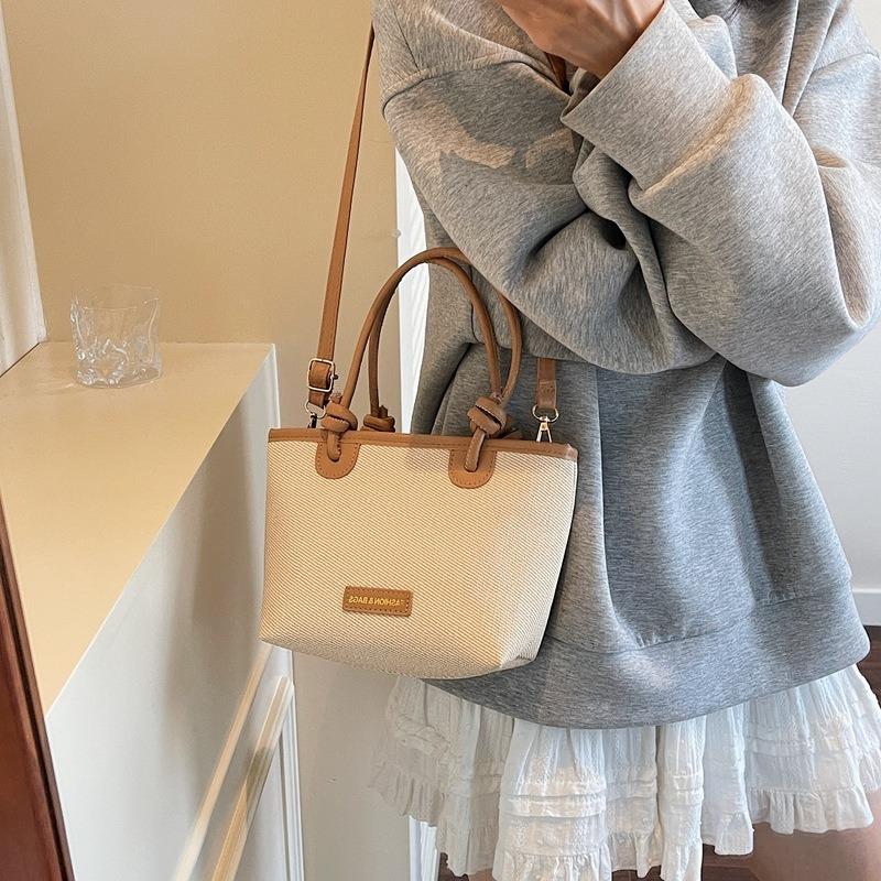 Vegetable Basket Contrasting Color Splicing Women's Summer New Lightweight Portable Shoulder Crossbody Small Square Bag