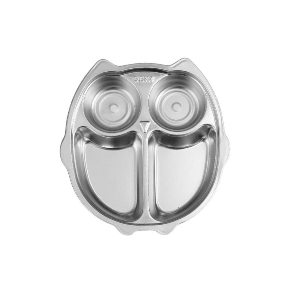 Cartoon Pattern Children's Dinner Plate Divided Snack Tray Tableware Food Feeding Dishes  Gift