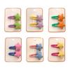 Star Snap Hair Clip Y2K Non-slip Colorful Hair Barrettes Metal Sponge Star Shaped Hairpins Cute Hair Clip for Teen