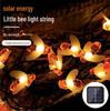 Waterproof Solar LED Bee String Lights for Outdoor Lawn & Christmas Decor