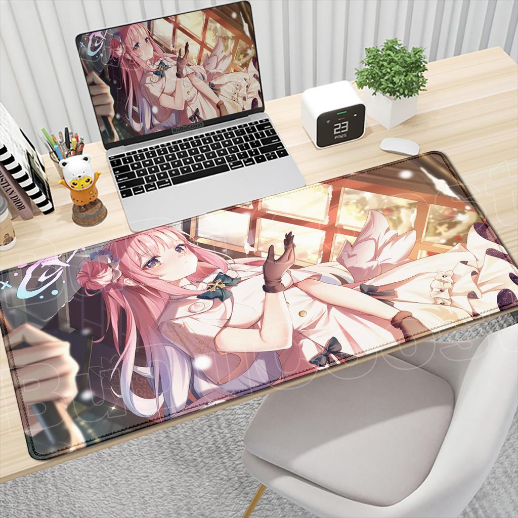 HD Blue Archive Misono Mika Printing Mousepad desktop protection pad Office accessories Non-slip Keyboard Mat desk organizers