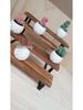 Four-Tier Iron and Wood Display Rack for Desserts and Aromatherapy Essentials