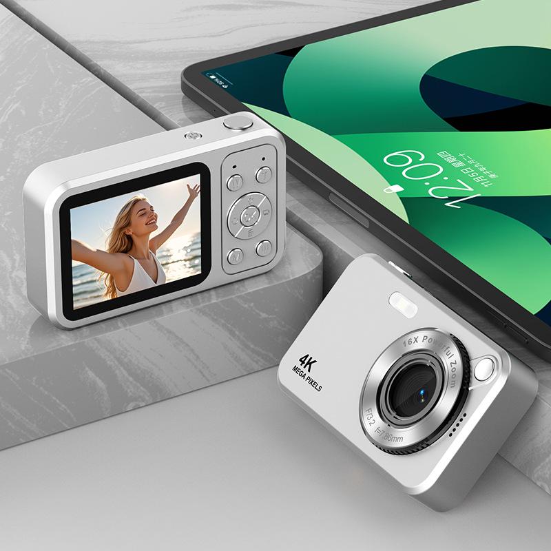 

Retro 4K HD Student Dual Camera with Fill Light - Entry-Level DSLR