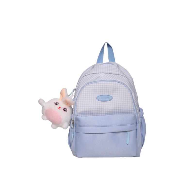 High value Small Plaid Girl Cute Backpack Student Parade Small Backpack Girl Leisure Bag.