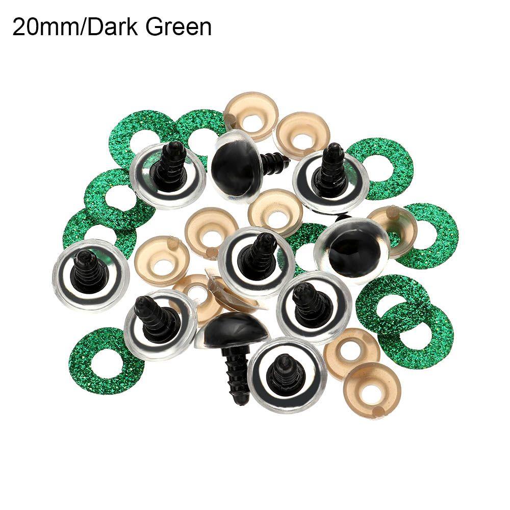 Plastik z oczkami podkładkami Rzemiosło Niedźwiedź Zwierzę Akcesoria Lalka Oczy kryształowe Lalki Narzędzia DIY