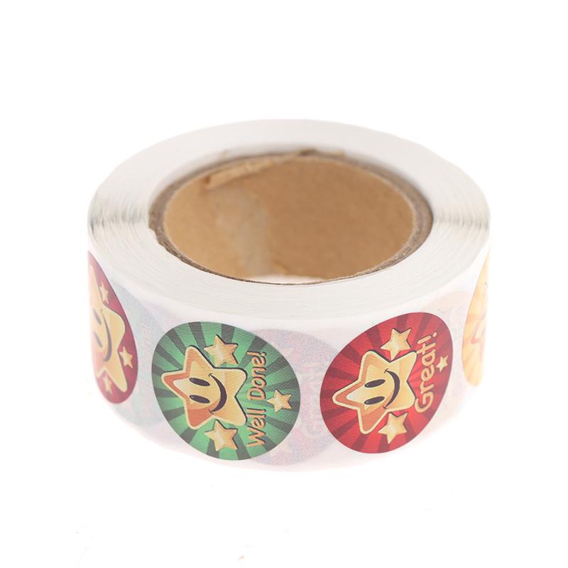 500Pcs Children Reward Stickers School Supplies Star Adhesive Seal Labels