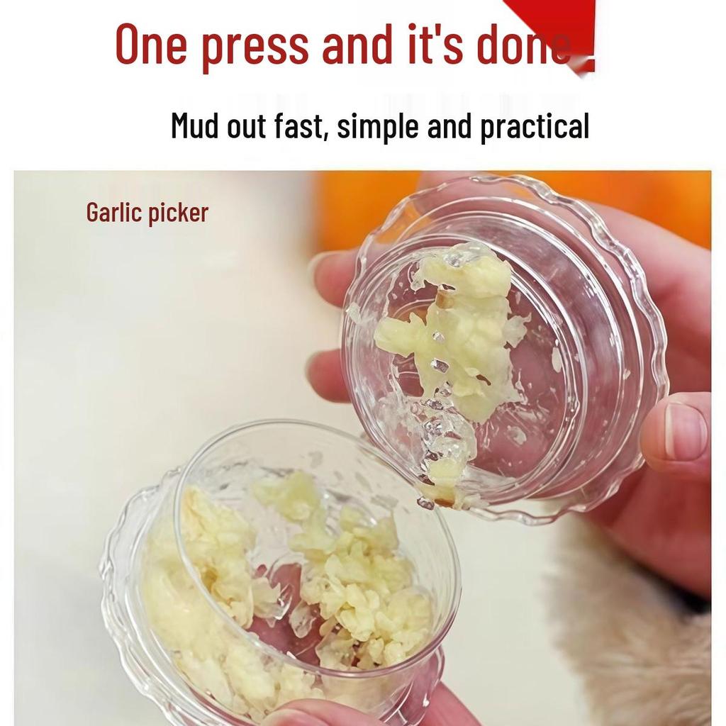 Rotating Garlic & Ginger Mincer: Manual, Efficient, Time & Labor-Saving Press Box
