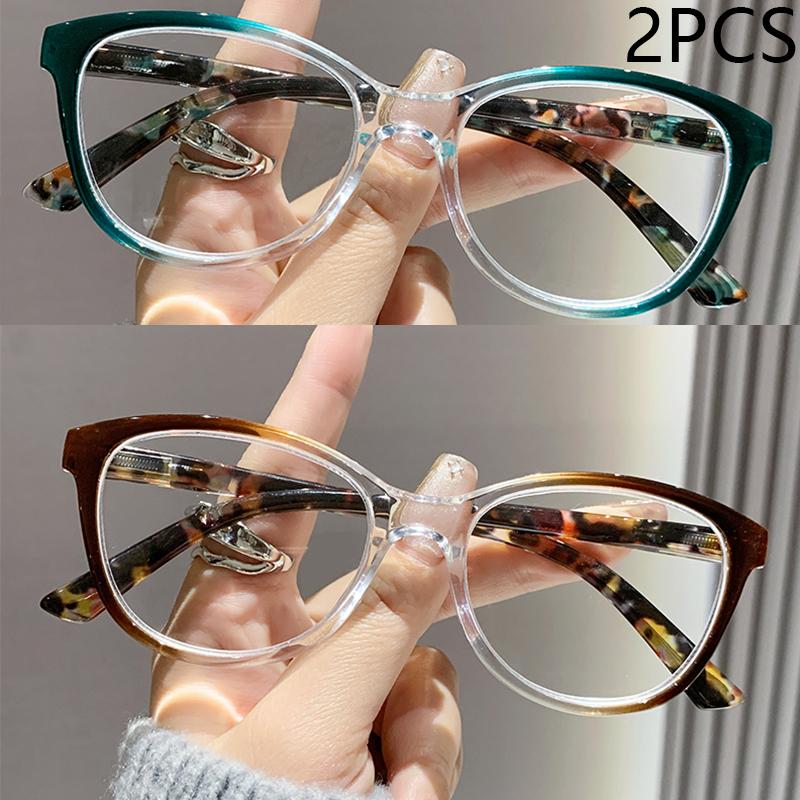 1/2/3PCS High-end Reading Glasses Anti-blue Light Cat-eye Fashion Glasses for Elderly Women 2002