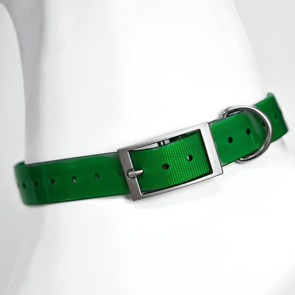 2,5 cm Brede Heavy Duty TPU Hondenhalsband Waterdicht Jagen Verstelbare Huisdierhalsband 8 Kleuren Voor Grote Middelgrote Honden Buitentraining