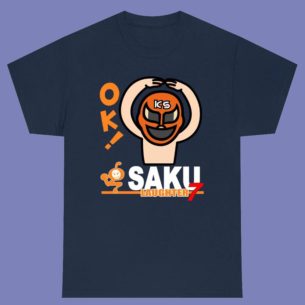 Kazushi Sakuraba Laughter OK! Men s Navy Size S-3XL XL