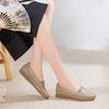 2026 Women's Loafers Comfortable Mother Shoes Slip-On Flats Breathable Ladies Casual Shoes for Daily Walking Plus Size 42