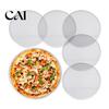 Pizza Baking Equipment Aluminum Alloy Screen, Non Stick Mesh Pan, Portable Barbecue Rack Round Crisper Tray for Oven Home Kitchen Restaurant