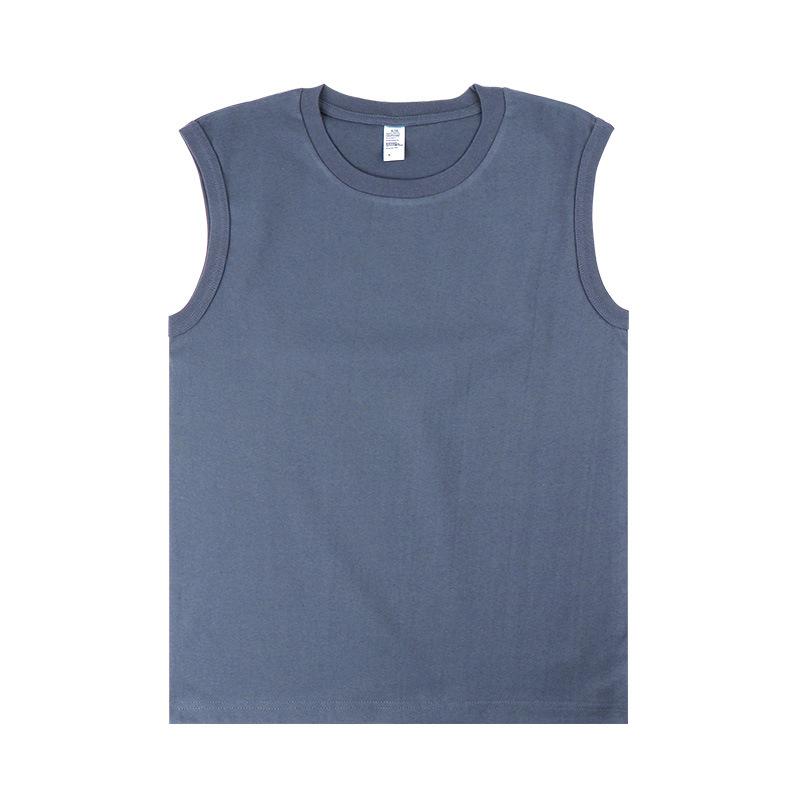 

Тяжелая летняя базовая футболка из чистого хлопка с широкими плечами и небольшим вырезом, однотонная свободная мужская и женская майка, мужская футболка XXL