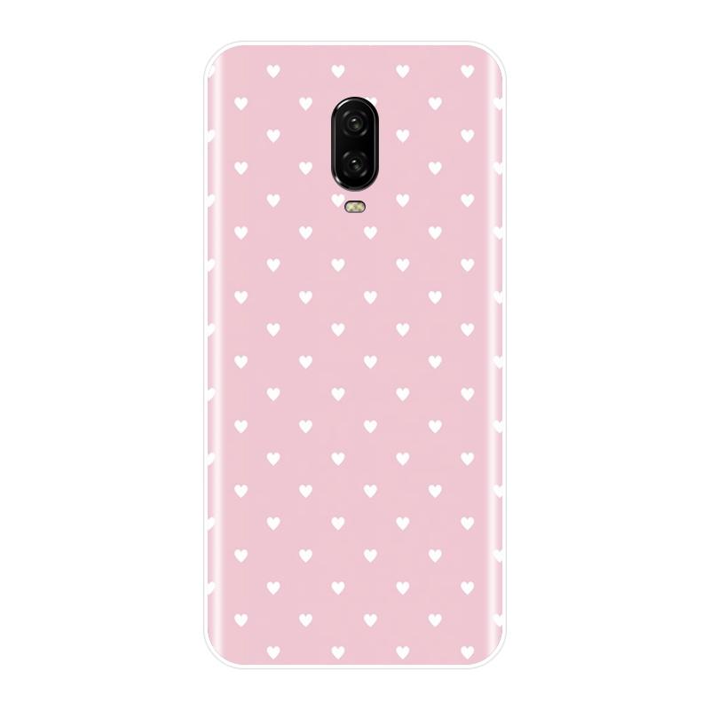 

Чехол для One Plus 6 6T 5 5T 3 3T Polka Dot Heart Love Pink Black Мягкий силиконовый чехол для OnePlus 6 6T 5 5T 3 3T Чехол для телефона OnePlus 3