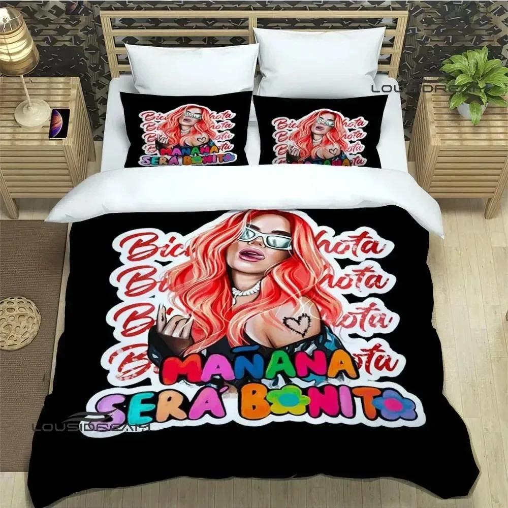 3D Print Karol G Fashion 3D Duvet Cover Bedding Set Comforter Linen Pillowcases Home Decor Single Double Twin King Queen