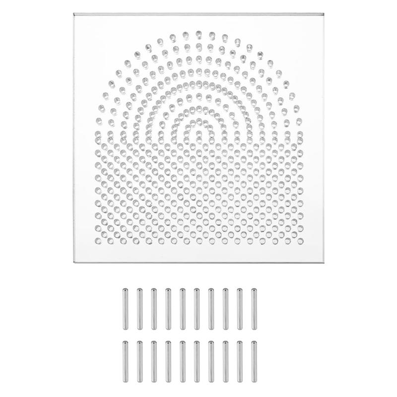 

Square Acrylic Thread Winding Board Handcrafted Wires Wrapping Board in Acrylic Portable Jewelry Holder for Jewelers 1