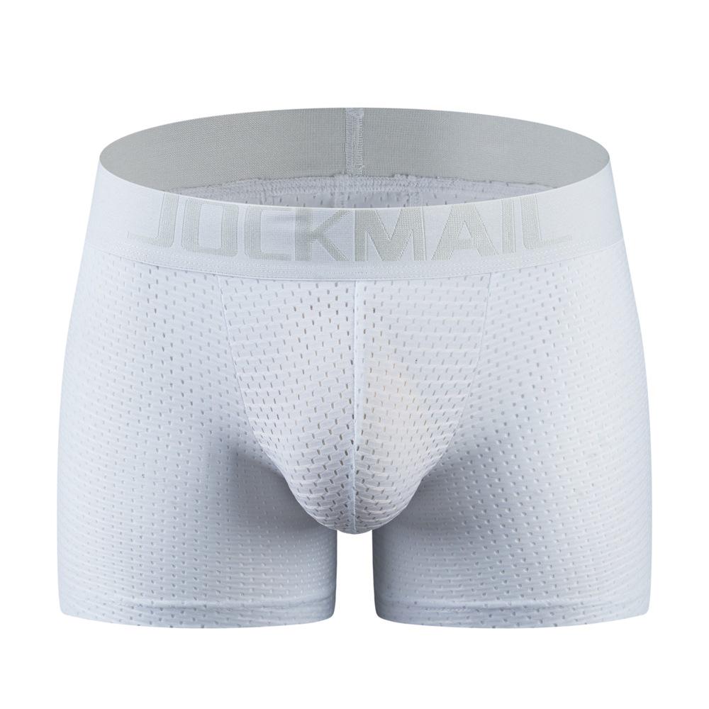 JOCKMAIL Men's Push-Up Boxer Briefs with Padded Mesh for Enhanced Fit