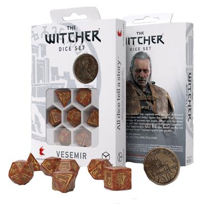 Q Workshop The Witcher Vesemir Múdry Zaklínač Sada kociek 7 ks