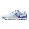 Wave Medal 8 Table Tennis Light and Size 2E Shoes, Blue, White, Navy, 23.5 Cm,