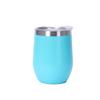 Portable Double-Layer 304 Stainless Steel Insulated Egg-Shaped Wine Glass – Stylish Red Outdoor Water Cup