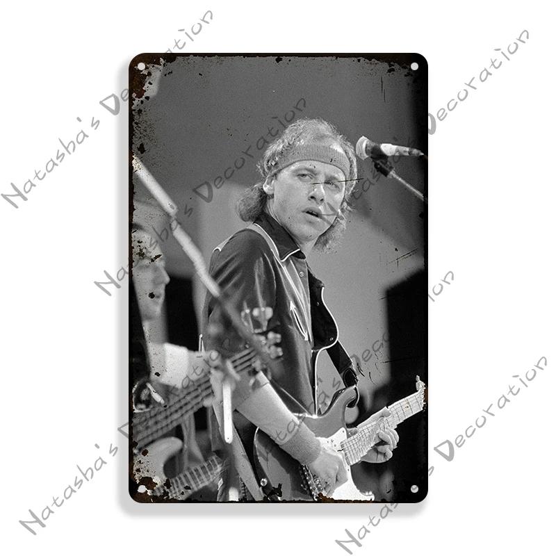Rock Band Metal Plate DIRE STRAITS Band Decorative Plate Metal Tin Sign Vintage Metal Plaque Bar Club  Signs Wall Decor