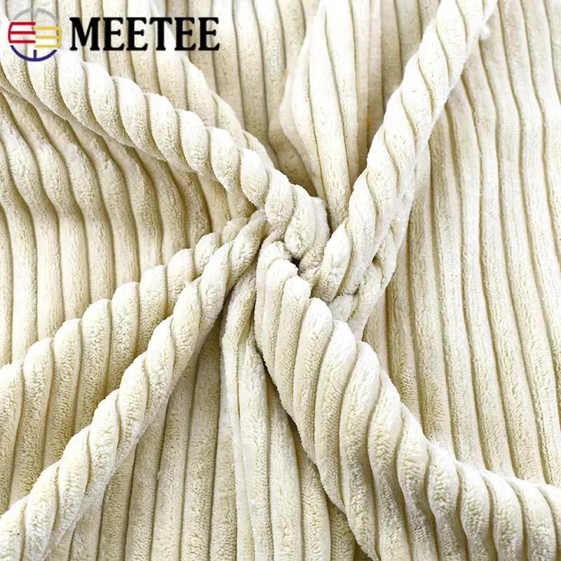 Meetee 50/100*150cm Striped Cotton Corduroy Fabric Decorative Cloth for Sofa Pillows Plush Toy DIY Clothing Sewing Home Textiles