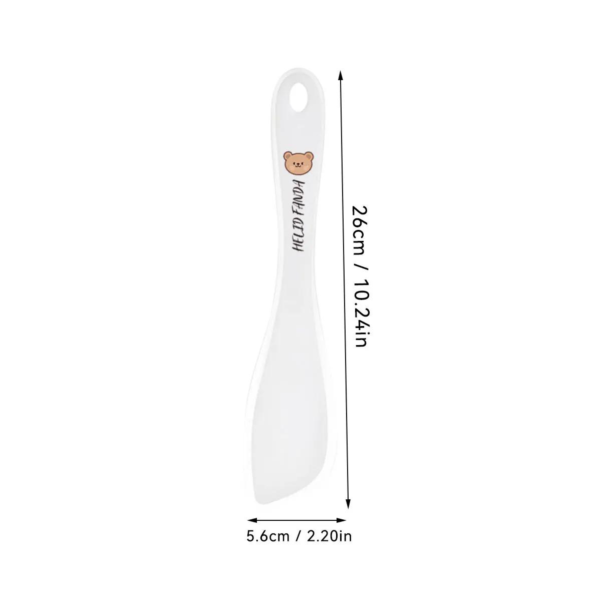 

Silicone Non-Stick Scraper Kitchen High-temperature Resistant Integrated Jam Spatula Cute Cream Stirring Spatula Baking Tools