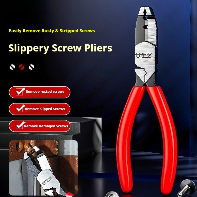 Professional Anti-Slip Disassembly Pliers Quick Cut Wire Stripper, Crimper & Rust Removal Tool for Automotive/Industrial Repair