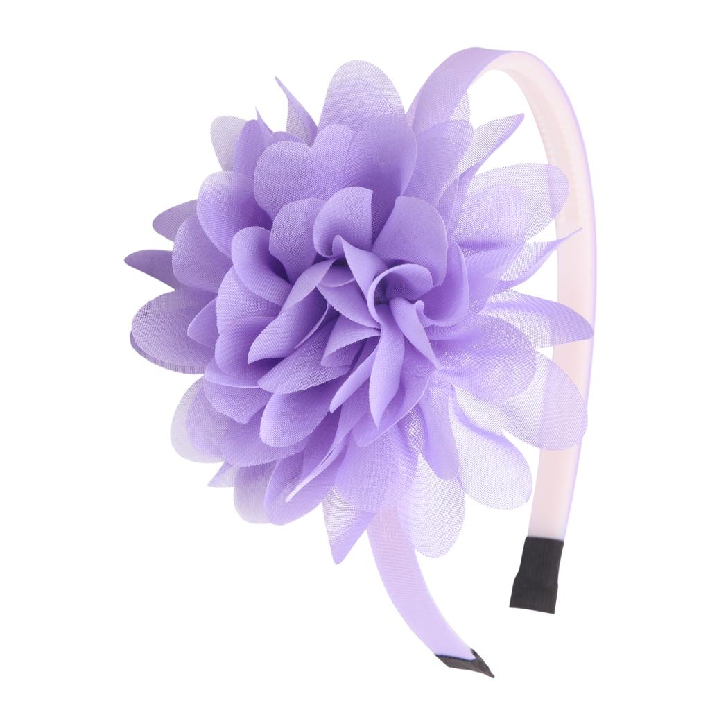 1PC Chiffon Flower Headbands Kids Girls Plastic Teeth Hairbands Floral Headband Children Girls Fashion Hair Aceessories