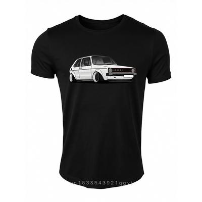 Unisex Vintage German Car T-Shirt - Retro Classic Auto Design Tee Suitable for Automotive Enthusiasts, Casual Round Neck Short Sleeve Shirt with