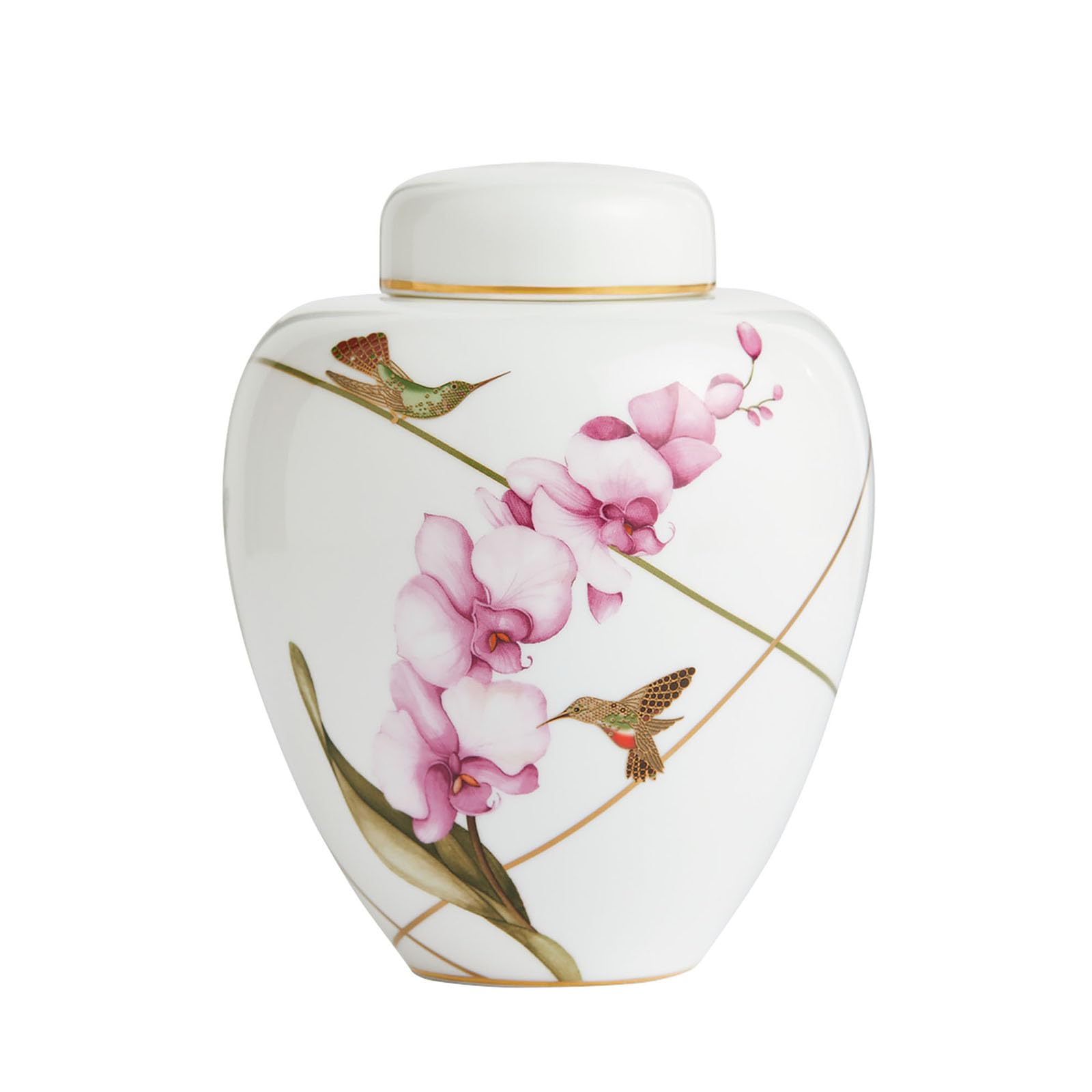 

[Officially Imported] Wedgwood Hummingbird Flower Vase with Lid, 15cm, 1055513