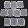 10Pcs/Set SD SDHC Transparent Storage Box Memory Card Protective Case Holder