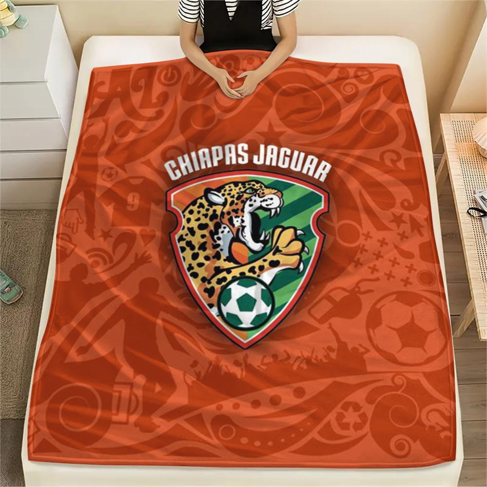 Chiapas FC pattern Flannel Blanket, High quality Comfortable for All Seasons, Home Decor, Warmth and Comfort, Perfect for Gifts.