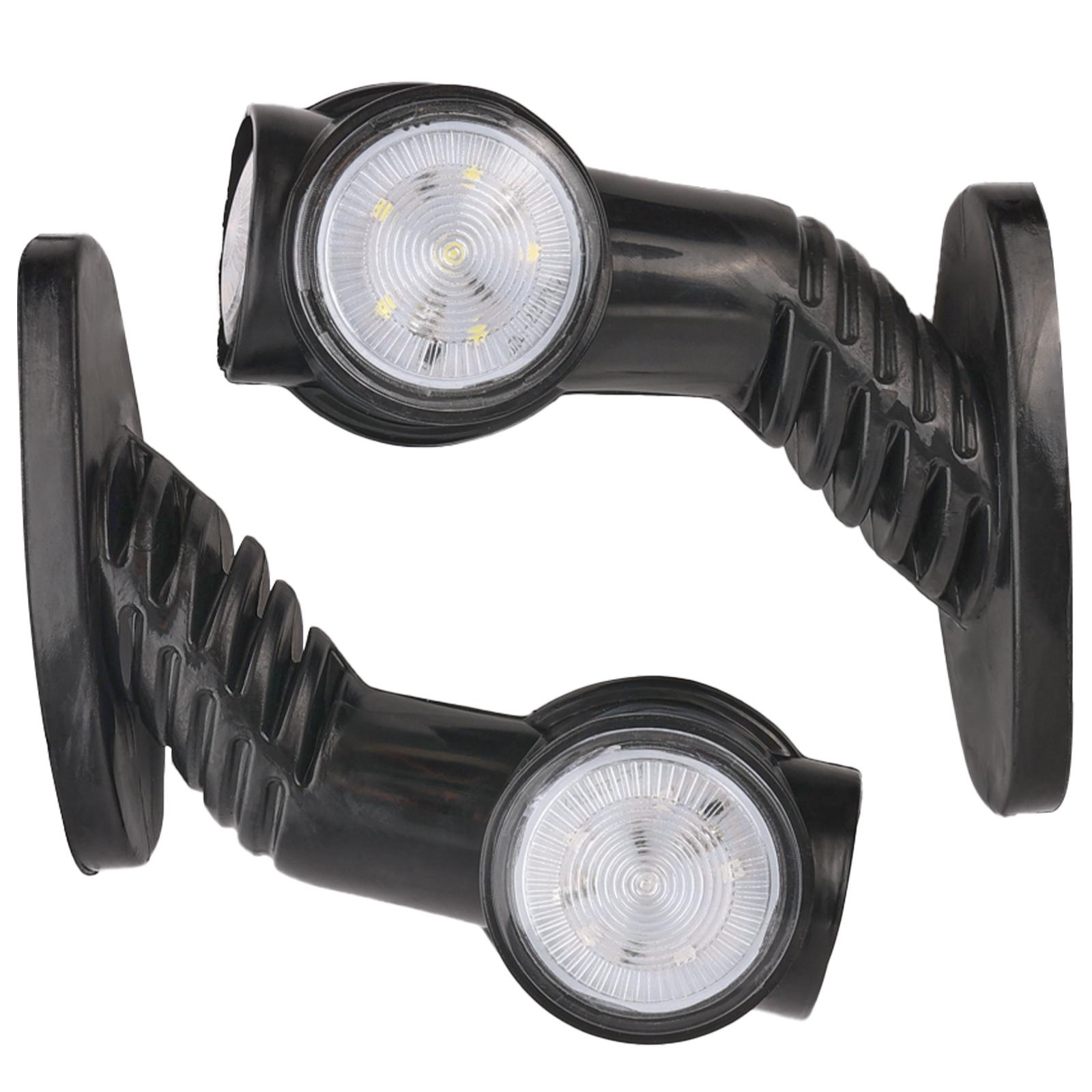 

Боковой габаритный фонарь светодиодный указатель сигнала лампа прицепа грузовик автобус тягач фургоны караван водонепроницаемый красный желтый белый лампы аксессуары чёрный