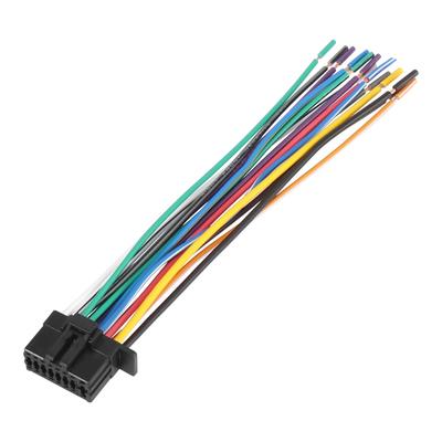 X AUTOHAUX Autoradio CD-Player Kabelbaum Kabel Radioadapter Installationsstecker 16 Pin für Kenwood