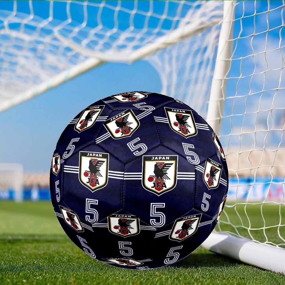 Japan Football Association Emblem Size 5 Soccer Ball, Suitable for Training and Matches, High-Elasticity, Wear-Resistant Material Gift for Fan