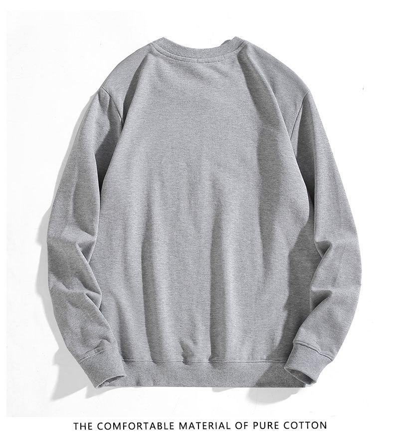 320g Großschleifen-Frottee-Sweatshirt, Rundhalsausschnitt, Trendig für Frühling/Herbst, Gruppenkauf unterstützt, Verdickt mit individuellem Logodruck