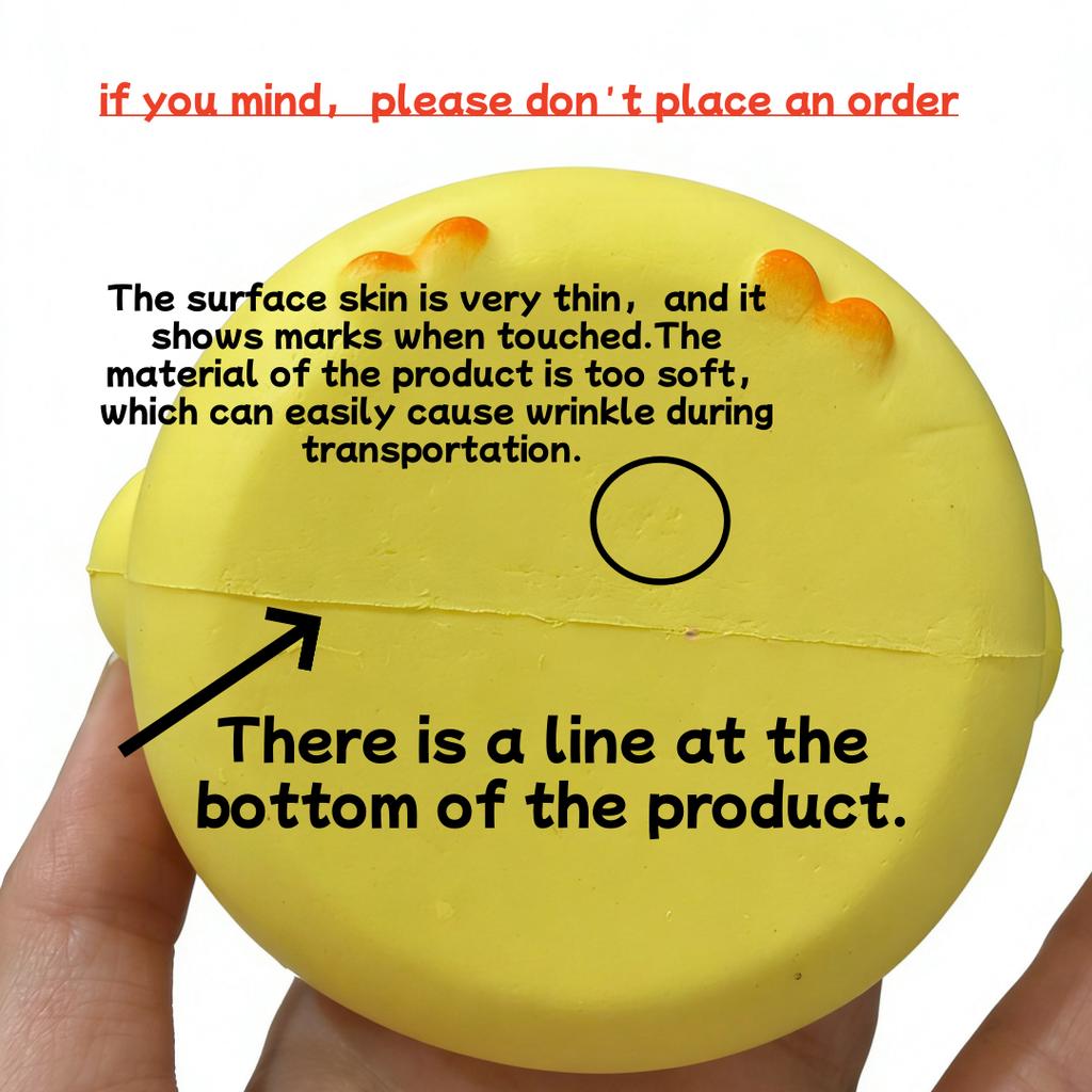 Kids  Childrens Cute Giant Chick Squishy Toy Slow Rising Stress Relief Sensory Fidget Toy for and Adults Anxiety ADHD Squishy Squeeze Toy