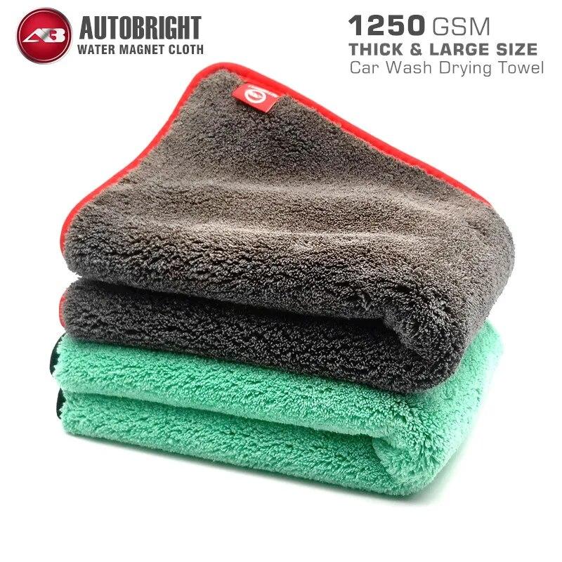 

Очень мягкое полотенце из микрофибры для мытья автомобиля, 1200 г/м2, салфетка для чистки автомобиля, сушильная ткань AUTOBRIGHT, толстая ткань для ухода за автомобилем, детализация, автовытирание водой