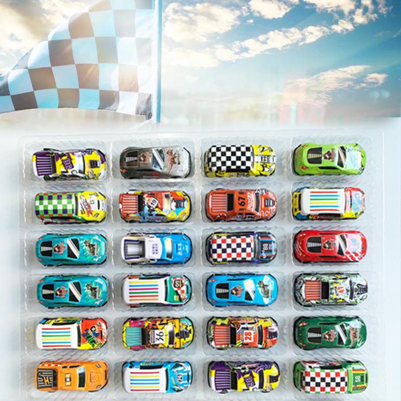 2025 Christmas Advent Calendar 24 Days Countdown Alloy Race Car Blind Box Christmas Decoration Children Surprise Gift Blind Box
