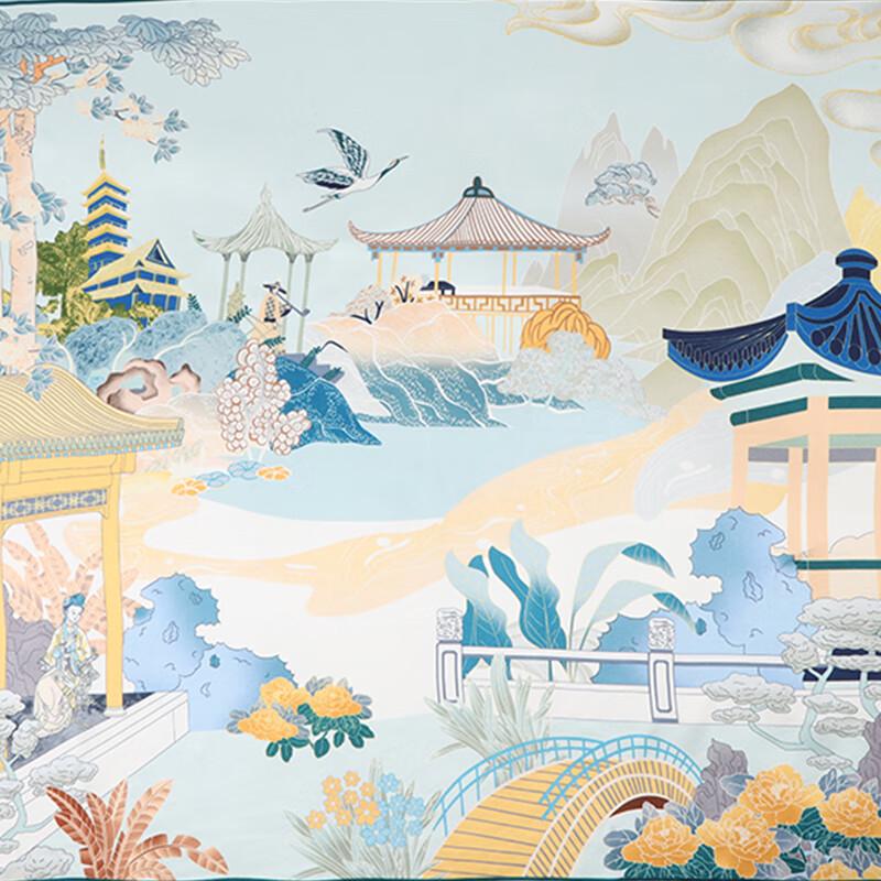 Aisi Yalan 100% Mulberry Silk Small Square Scarf