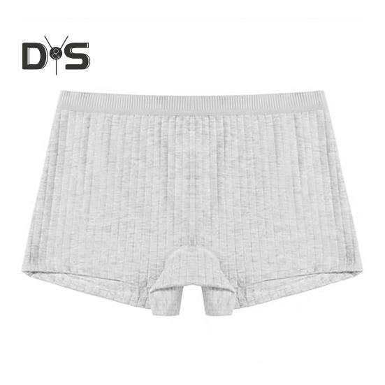 

Жіночі шорти середньої посадки Трусики Безшовні однотонні високоеластичні тонкі захисні шорти в рубчик Труси Труси XL сірий