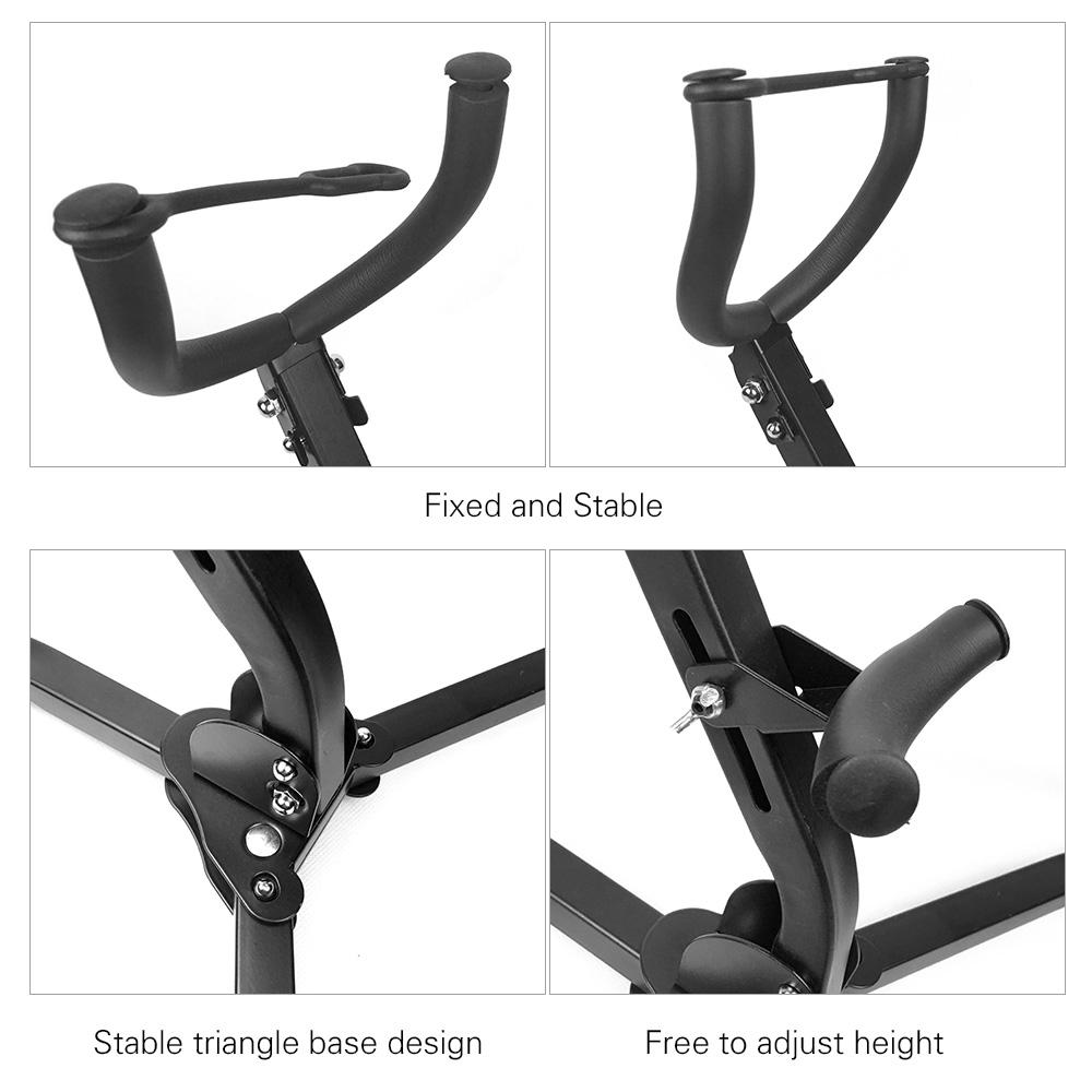 Alto Tenor Saxophone Stand Display Instrument Accessories Metal Material Triangle Base Design