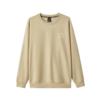 Skechers Série Style de Vie Sportif Sweat à Capuche Décontracté Avec Petit Logo Imprimé Sweat-shirt Unisexe Irish-Cream L324U060-028R