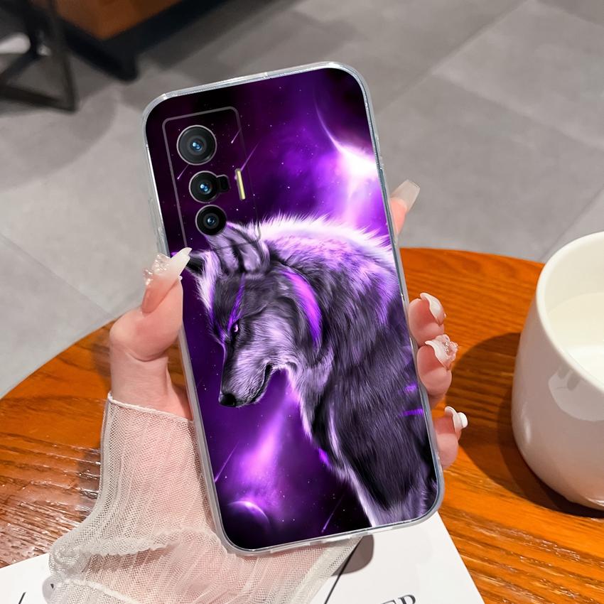 Phone Shell For Vivo X200S X21 X60 X70 X80 Pro Plus X27 Cute Cartoon Bears Patterns Luxury Transparent Soft TPU Lens Protection Covers For Vivo Casing