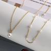 Gold Pearl Necklace for Women K Gold Plated Layered Pearl Necklaces for Women Trendy Pearl Necklace for Women Gold Jewelry Gifts