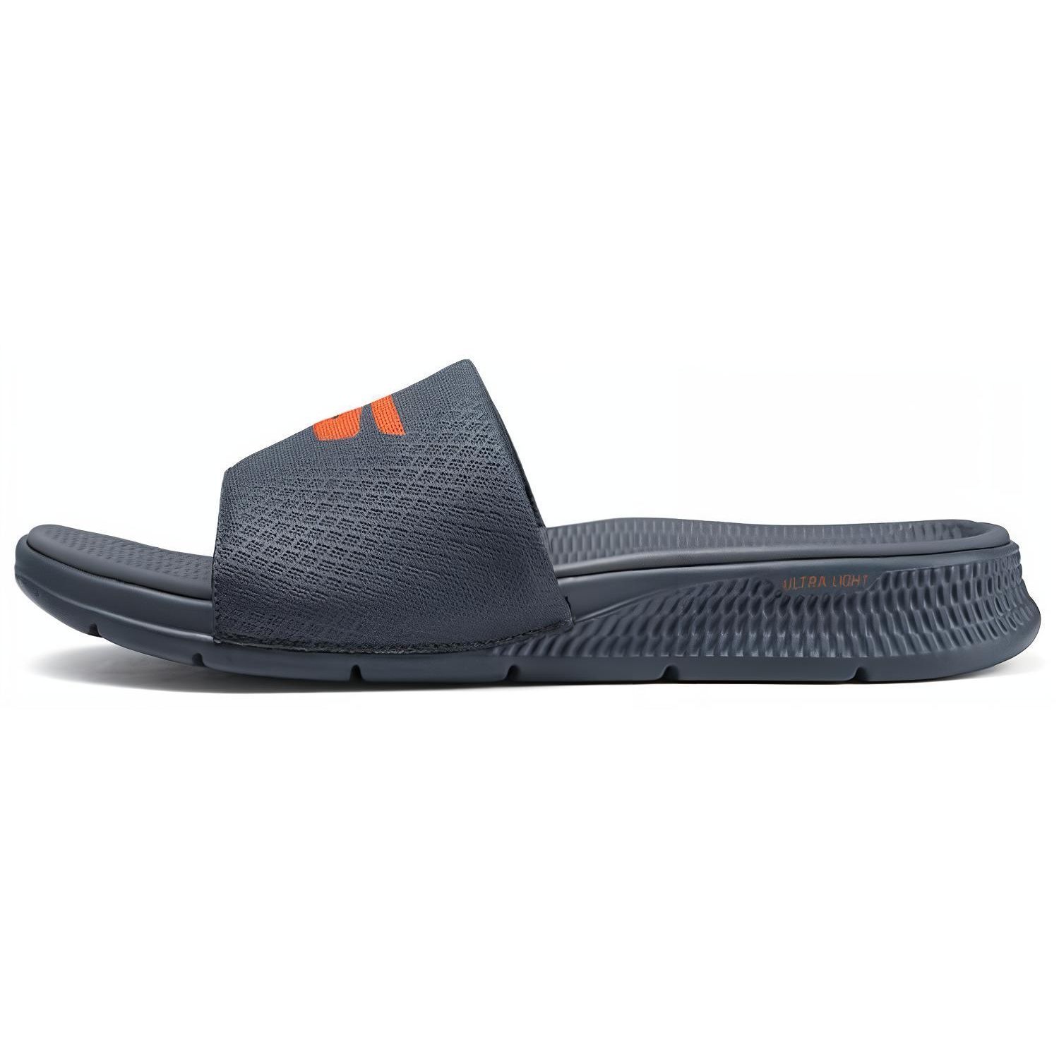 Skechers Lightweight Simple Comfortable Durable Slide Sandals Men sandals Charcoal-Gray 229032-CCOR 44.5